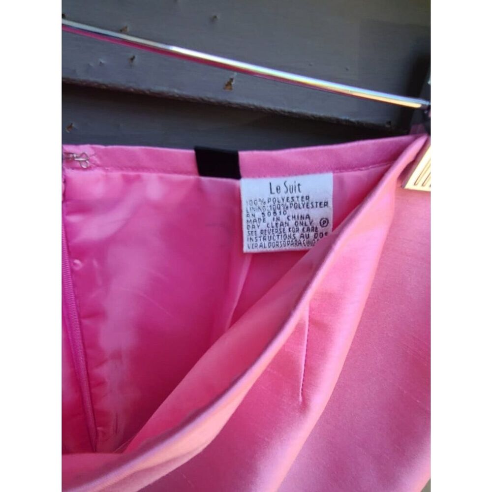 Le Suit Pink Skirt Suit size 10 - Picture 7 of 11